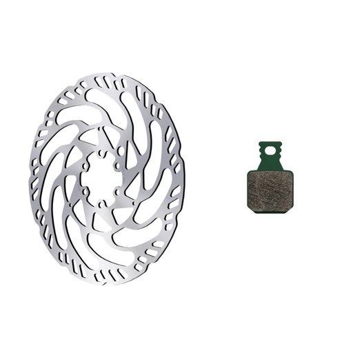 [#BL-206091] Magura MT eSTOP MDR-C 6 csavaros féktárcsa + 8S fékpofa szett [180 mm]