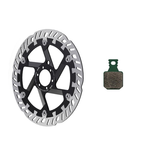 [#BL-206094] Magura MT eSTOP MDR-P 6 csavaros féktárcsa + 8S fékpofa szett [220 mm]