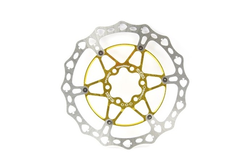 [#BL-121012] a2Z Teppan-Yaki TY-SPV-TS 6 csavaros féktárcsa [arany, 180 mm, pikk]