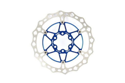 [#BL-48150] a2Z Teppan-Yaki TY-SPV-TS 6 csavaros féktárcsa [kék, 160 mm, pikk]