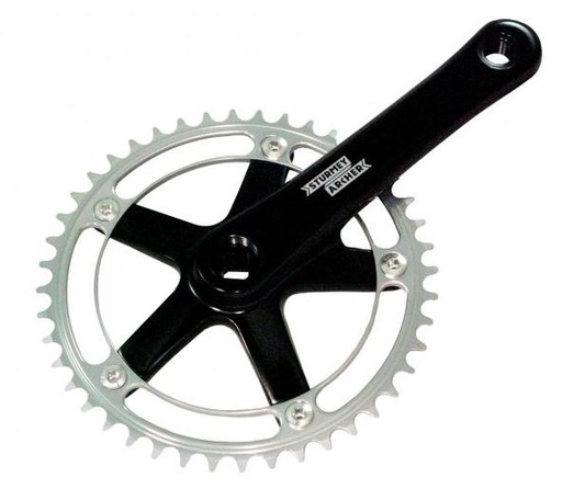 [#BL-100591] Sturmey Archer FCT62 SingleSpeed/Fixie/Pálya 42T négyszögtengelyes hajtómű [fekete-ezüst, 42]