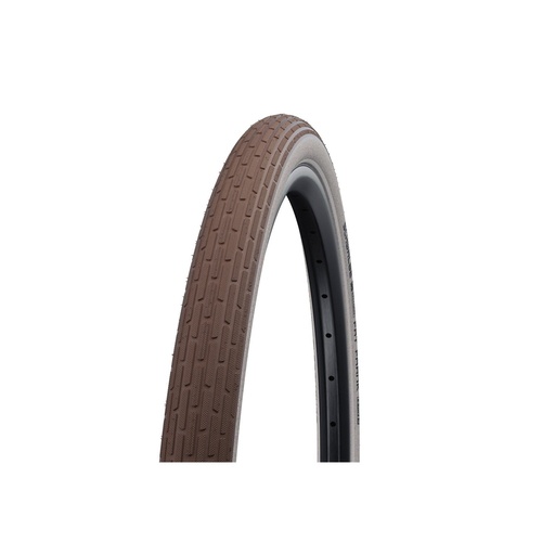 [#CS-42900220BR] KÖP 28X2,00 (50-622) SCHWALBE FAT FRANK HS375 BARNA / FEHÉR REFLEXCSÍKOS