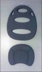 [#BL-160601] Okbaby háttámla párna (Eggy) szivacs gyermeküléshez [szürke]