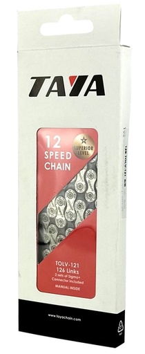 [#BT-24612] Lánc Taya 12S ezüst/szürk 126L