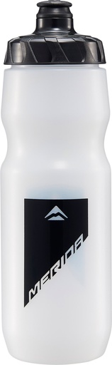 [#BF-2123004070] Kulacs MERIDA átlátszó, 800ml (fekete design) - zárókupakkal - 4070