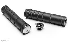 [#BS-ABGRIP/GR] AB Grip MTB 2-komponensű markolat alumínium végdugóval fekete/szürke
