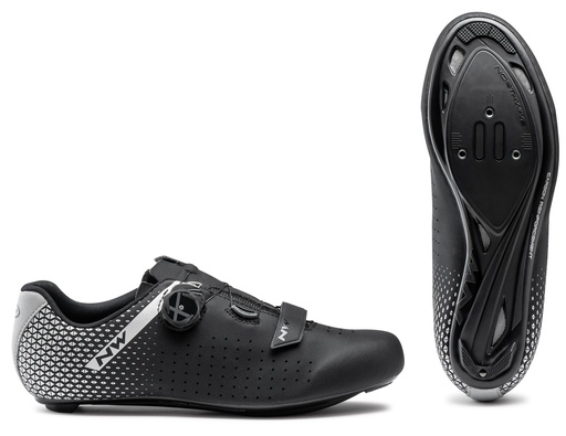 NORTHWAVE ROAD CORE PLUS 2 FEKETE/EZÜST SZÉLES