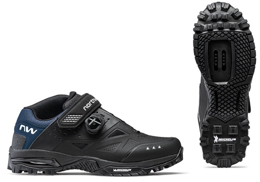 NORTHWAVE ALL TER. ENDURO MID 2 FEKETE/SÖTÉTKÉK