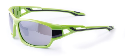 [#BF-8378-BKGR] Szemüveg BIKEFUN SPY fekete/zöld #2 smoke lencse, flash mirror C3