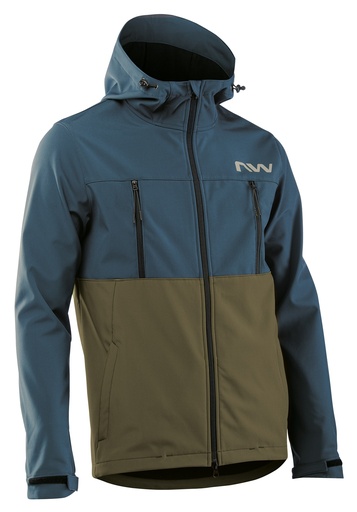 NORTHWAVE EASY OUT SOFTSHELL DZSEKI KÉK/ZÖLD