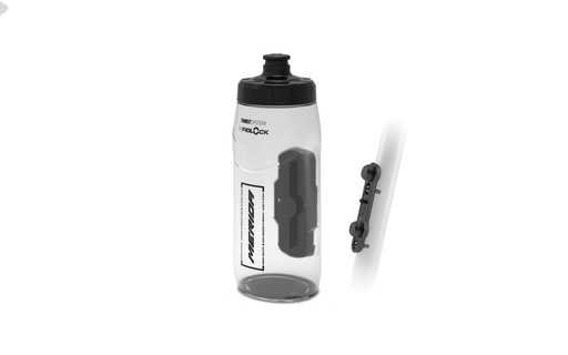 [#BF-A2123000096] Kulacs MERIDA SWIVEL/FIDLOCK szett 620ml átlátszó kulacs+adapter+bázis