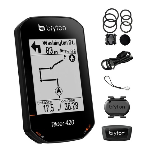 [#BF-BRRIDER420T] Computer BRYTON RIDER 420T GPS szett (CAD+HRM)