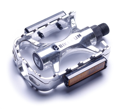 [#BF-LU-C29/SIL/BF] Pedál BIKEFUN UPLANDER MTB alu, ezüst - LU-C29/SIL/BF