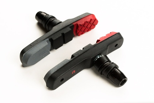 [#BF-MTB-960V] Fékpofa BIKEFUN MTB 72 mm menetes piros/fekete/szürke - MTB-960V