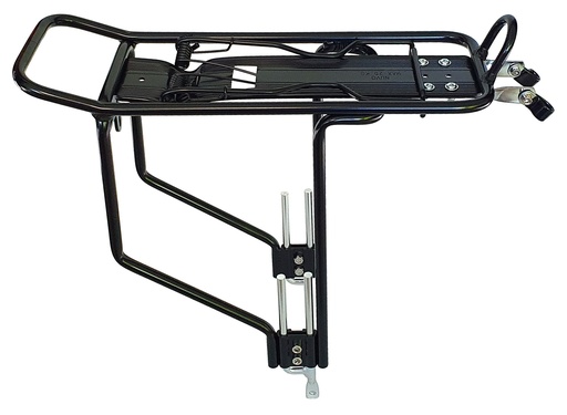 [#BF-NHCE327AAJEJ03X] Csomagtartó BIKEFUN Alu 24-28 fekete állítható - NHCE327AAJ