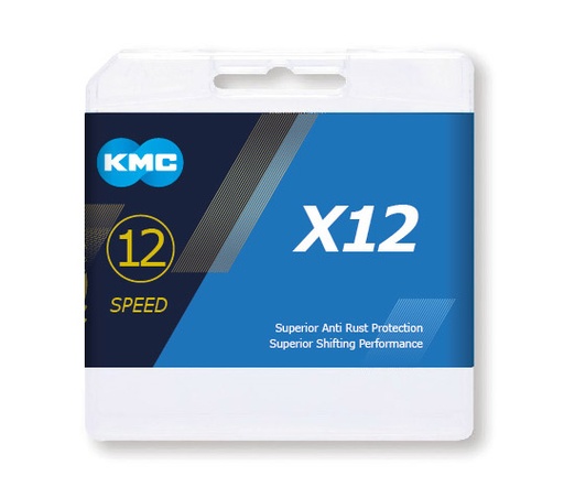[#BF-X12-1] Lánc KMC X12 Silver 1/2x11/128 126L