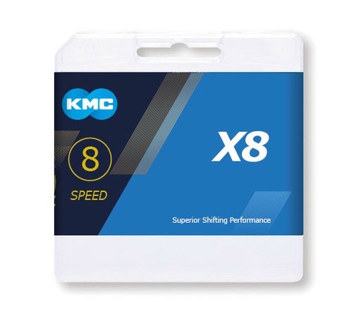[#BF-X8] Lánc KMC X8 8 speed MTB 1/2 x 3/32 116L